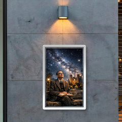 Kurt Godel under Princeton stars poster 2