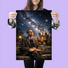 Kurt Godel under Princeton stars poster 3