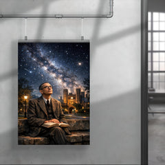 Kurt Godel under Princeton stars poster 4