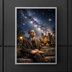 Kurt Godel under Princeton stars poster 5