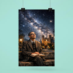 Kurt Godel under Princeton stars poster 6