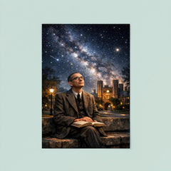 Kurt Godel under Princeton stars poster 8
