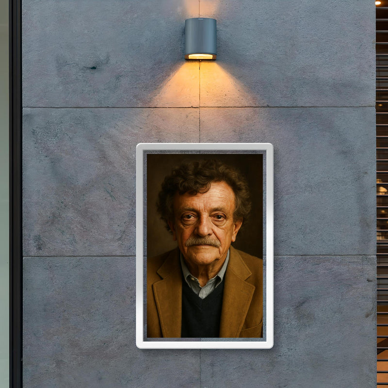 Kurt Vonnegut portrait poster 2
