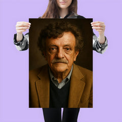 Kurt Vonnegut portrait poster 3