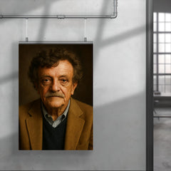 Kurt Vonnegut portrait poster 4