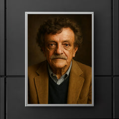 Kurt Vonnegut portrait poster 5