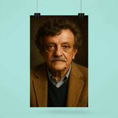 Kurt Vonnegut portrait poster 6