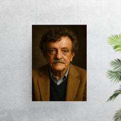 Kurt Vonnegut portrait poster 7