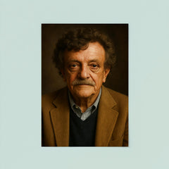 Kurt Vonnegut portrait poster 8