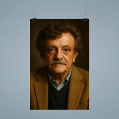 Kurt Vonnegut portrait poster 9