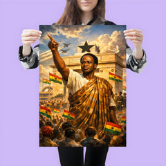 Kwame Nkrumah at Black Star Square poster 3