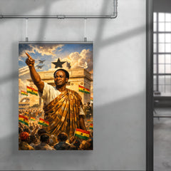 Kwame Nkrumah at Black Star Square poster 4