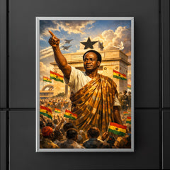 Kwame Nkrumah at Black Star Square poster 5