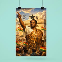 Kwame Nkrumah at Black Star Square poster 6