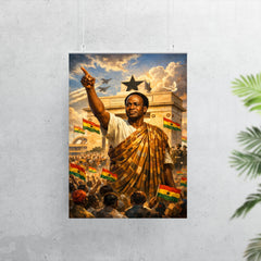 Kwame Nkrumah at Black Star Square poster 7
