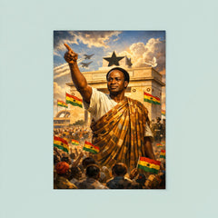 Kwame Nkrumah at Black Star Square poster 8