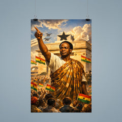 Kwame Nkrumah at Black Star Square poster 9
