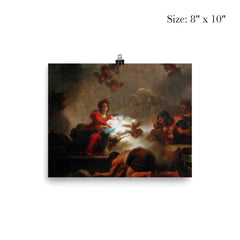 L'Adoration des Bergers by Jean-Honoré Fragonard, 1775 poster 4