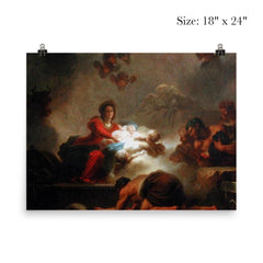 L'Adoration des Bergers by Jean-Honoré Fragonard, 1775 poster 5