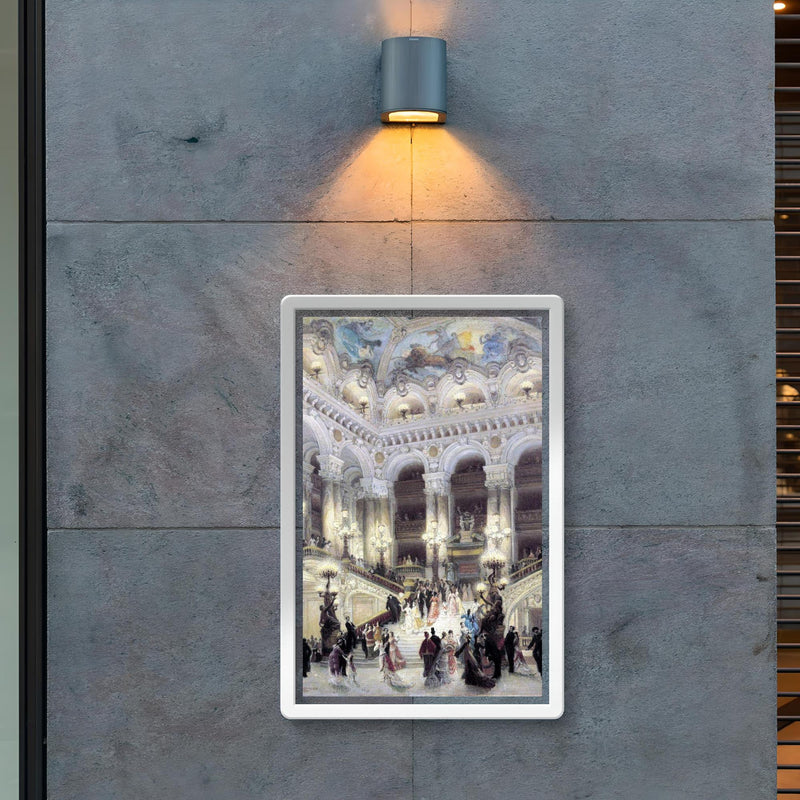 L'escalier de l'opéra Garnier by Louis Béroud, 1877 poster 2