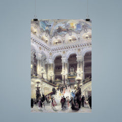 L'escalier de l'opéra Garnier by Louis Béroud, 1877 poster 9