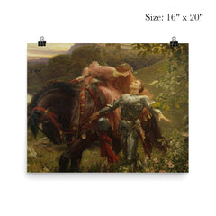 La Belle Dame Sans Merci by Frank Dicksee, 1902 poster 2