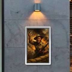 Lachhiman Gurung last stand at trench parapet poster 2