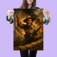 Lachhiman Gurung last stand at trench parapet poster 3