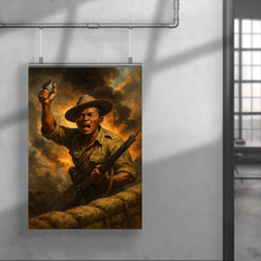 Lachhiman Gurung last stand at trench parapet poster 4