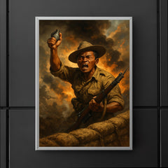 Lachhiman Gurung last stand at trench parapet poster 5