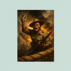 Lachhiman Gurung last stand at trench parapet poster 8