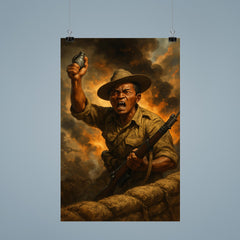 Lachhiman Gurung last stand at trench parapet poster 9