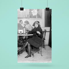 Lady with a hidden flask - a woman pours a drink from a flask hidden inside a cane during the Prohibition era, 1922 poster 6