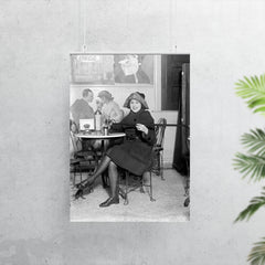 Lady with a hidden flask - a woman pours a drink from a flask hidden inside a cane during the Prohibition era, 1922 poster 7