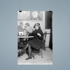 Lady with a hidden flask - a woman pours a drink from a flask hidden inside a cane during the Prohibition era, 1922 poster 9