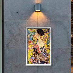 Lady with Fan by Gustav Klimt poster 2