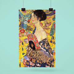 Lady with Fan by Gustav Klimt poster 6
