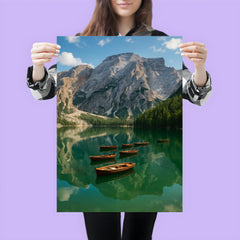 Lago di Braies Pragser Wildsee Italy poster 3