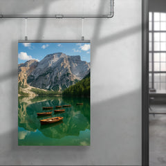 Lago di Braies Pragser Wildsee Italy poster 4