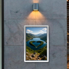 Lago di Scanno Heart Viewpoint Italy poster 2