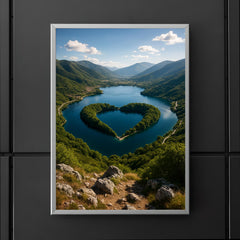 Lago di Scanno Heart Viewpoint Italy poster 5