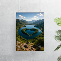 Lago di Scanno Heart Viewpoint Italy poster 7