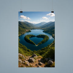 Lago di Scanno Heart Viewpoint Italy poster 9