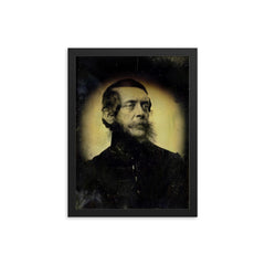 Lajos Kossuth framed print on a plain backdrop in size 12"x16".