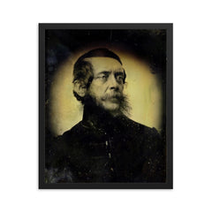 Lajos Kossuth framed print on a plain backdrop in size 16"x20".