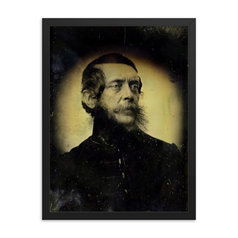 Lajos Kossuth framed print on a plain backdrop in size 18