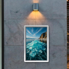 Lake Baikal Ice Stacks Russia poster 2