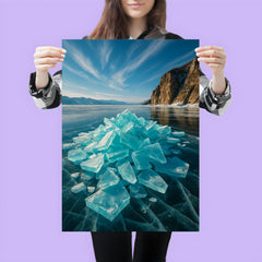 Lake Baikal Ice Stacks Russia poster 3