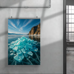 Lake Baikal Ice Stacks Russia poster 4
