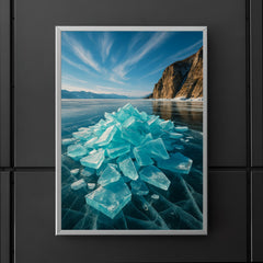 Lake Baikal Ice Stacks Russia poster 5